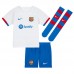 Lacne Dětský Futbalové dres Barcelona Robert Lewandowski #9 2023-24 Krátky Rukáv - Preč (+ trenírky)